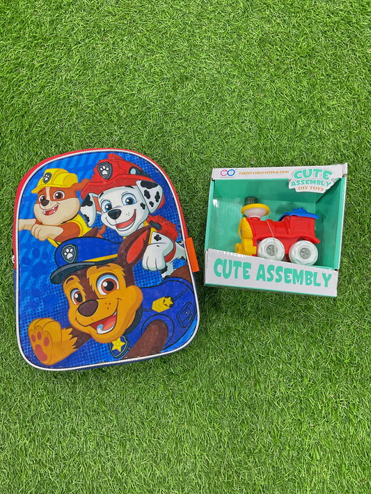 Combo de bolso de Paw patrol y carrito