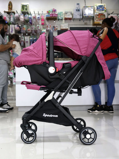 Coche con porta bebé - YG60PINK