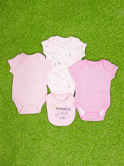 Set de Bodys de Bebe con Babero - MH02065GB